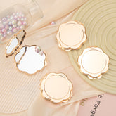 ✨Chic Light Gold, Petal Clasp 65mm Blank Makeup Mirror✨ DIY Essential